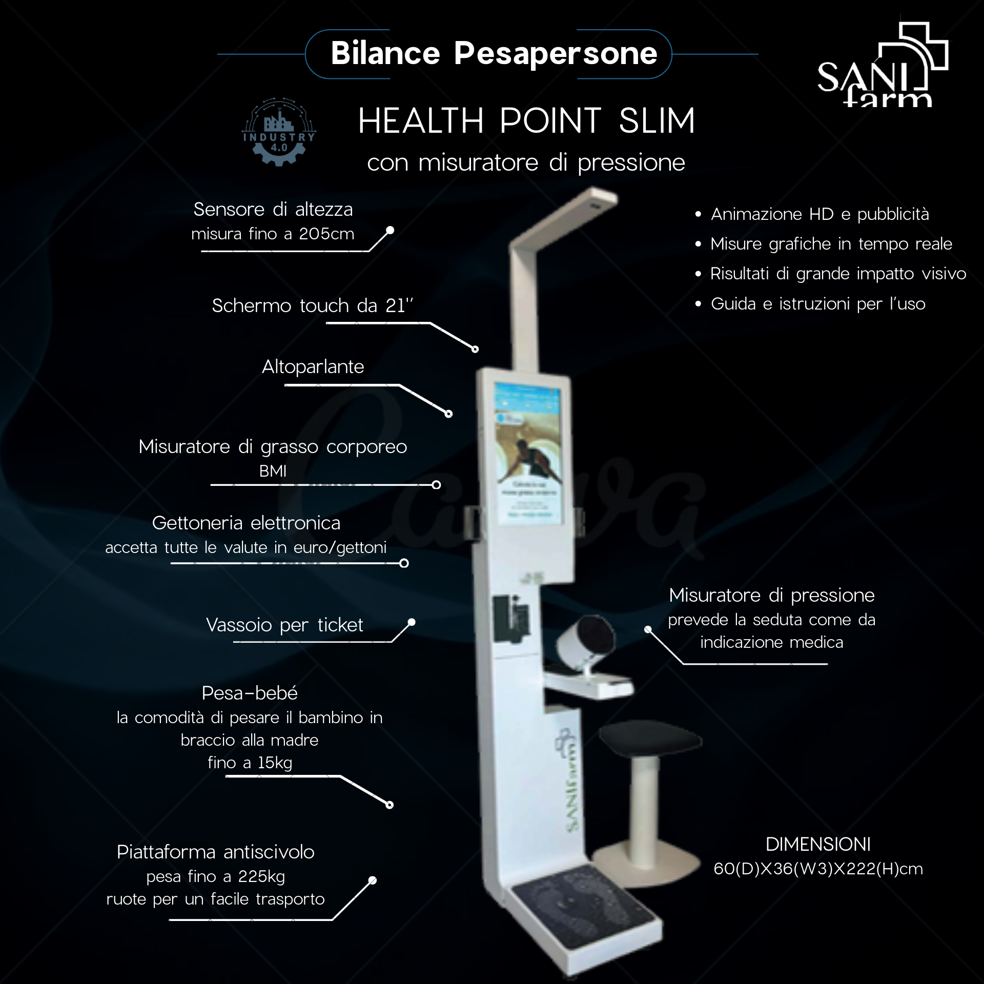 Bilancia Pesapersone Health Point Slim